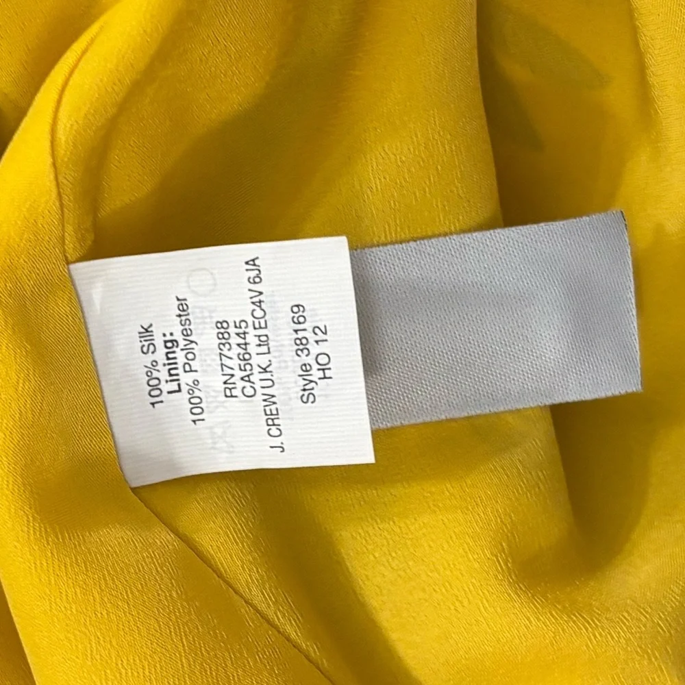 J.Crew 100% SILK Dress Sz 4 Bright Print Summer Vacation Resort Easy Shift EUC